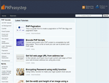 Tablet Screenshot of phpeasystep.com